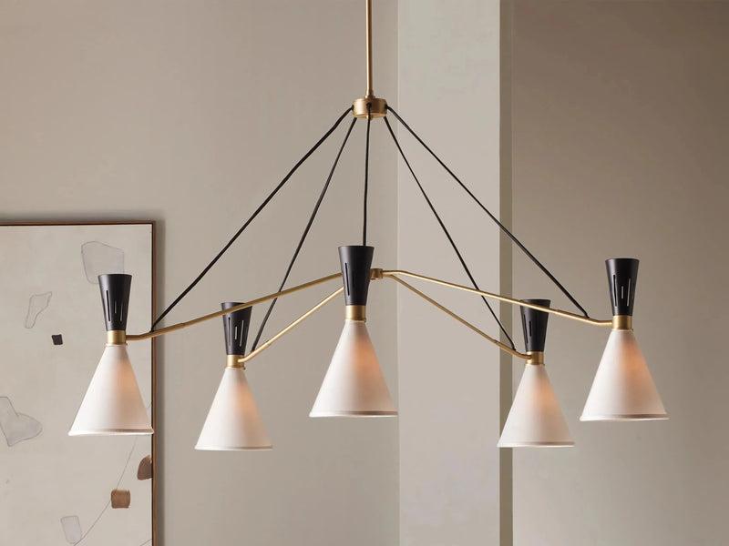 Ramsey 5-Light Round Chandelier - Grace Lamp