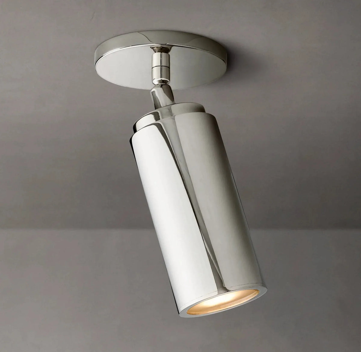 Champeaux Brass Pivoting Flushmount 4½”D - Grace Lamp
