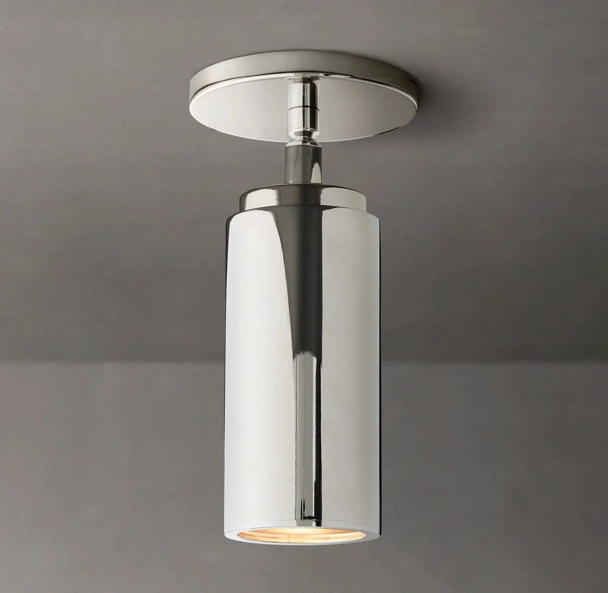 Champeaux Brass Pivoting Flushmount 4½”D - Grace Lamp