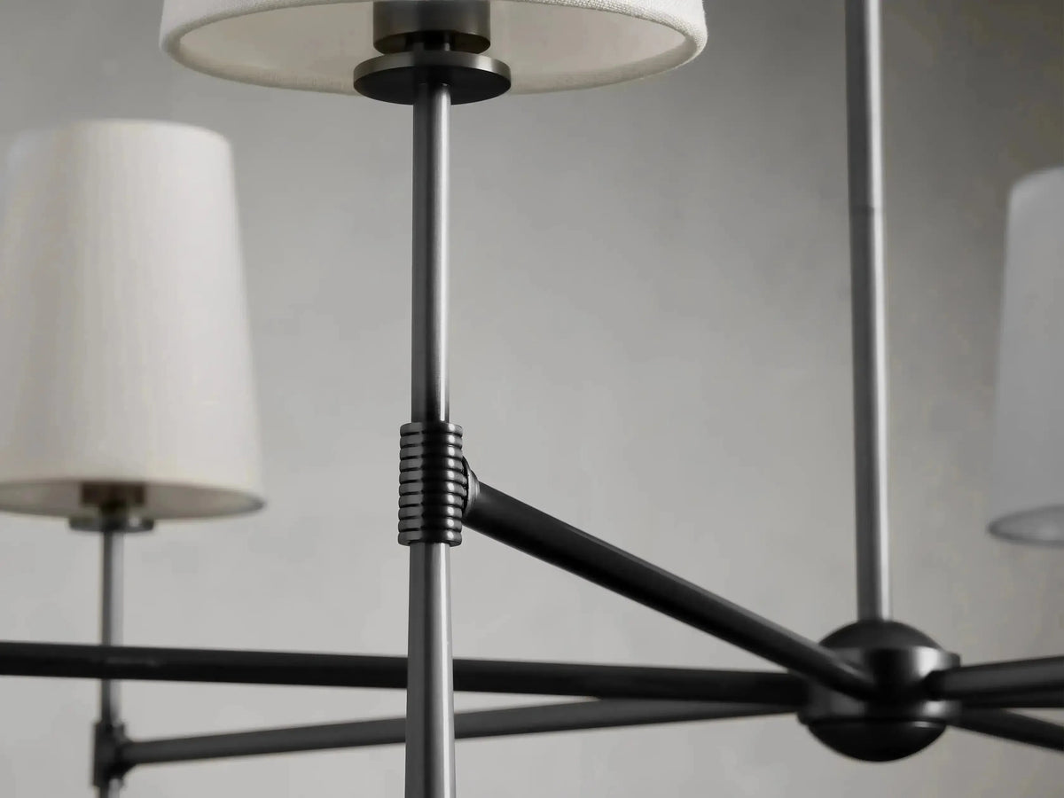 Rhodes Round Chandelier 4/6 Light - Grace Lamp