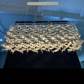 Porcelain Fish Shape Dining Table Chandelier-Grace Lamp