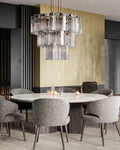 Delsie Round Chandelier - Grace Lamp