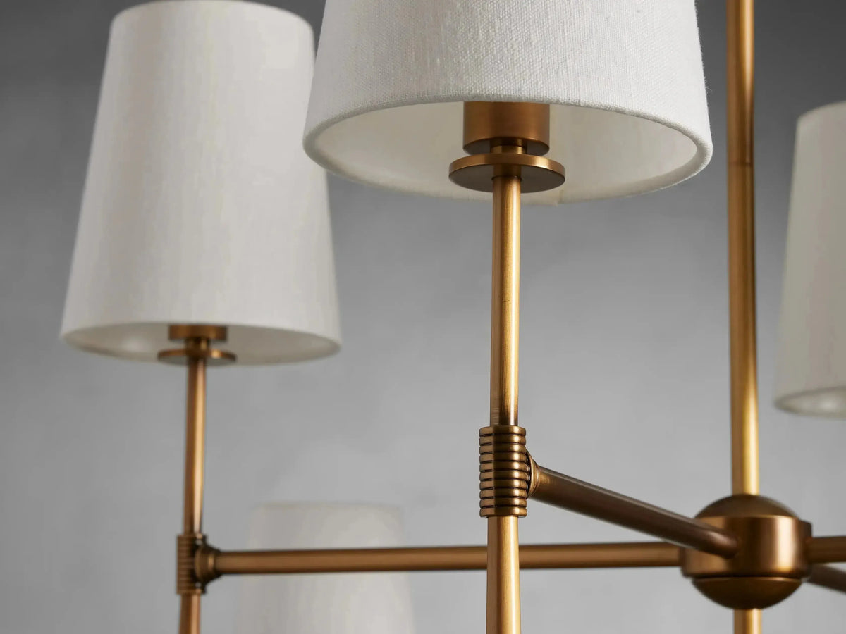 Rhodes 2-Tier Round Chandelier - Grace Lamp