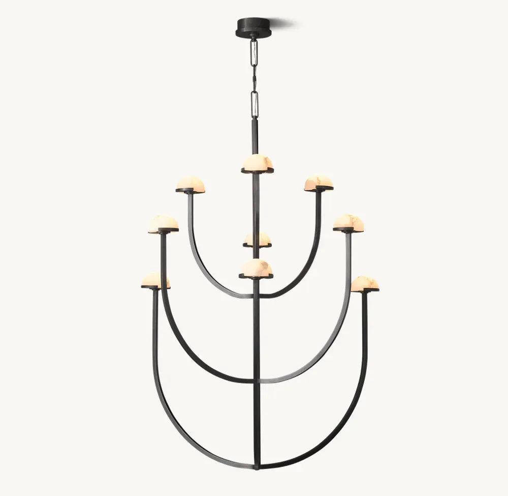 PEDRA ROUND CHANDELIER 40" - Grace Lamp