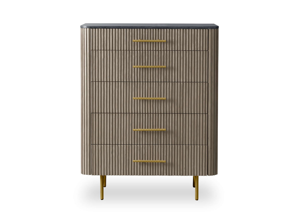 Finnley Five-Drawer Dresser - Grace Lamp