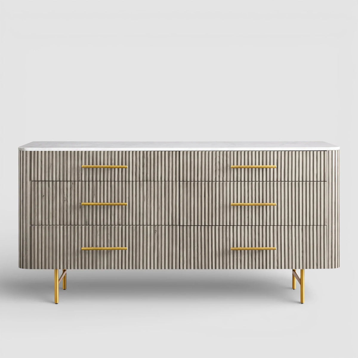 Findlay Six Drawer Dresser - Grace Lamp