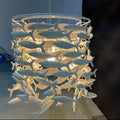 Porcelain Fish Shape Dining Table Chandelier-Grace Lamp