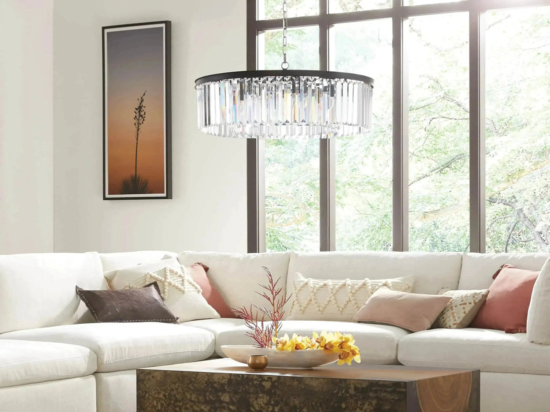 Leyland Crystal Round Chandelier - Grace Lamp