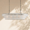 Amor Ghiaccio Glass Oval Chandelier 54