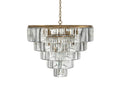 Leyland Tiered Round Crystal Chandelier - Grace Lamp