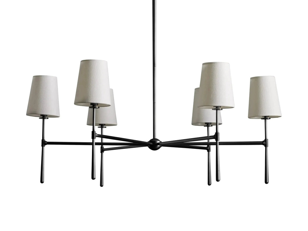 Rhodes Round Chandelier 4/6 Light - Grace Lamp