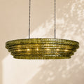 Amor Ghiaccio Glass Oval Chandelier 54