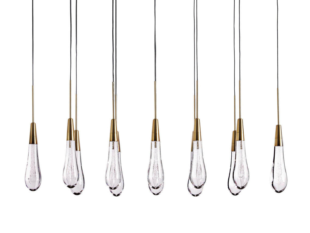 Soltaire Crystal Linear Chandelier 37" 50" 60'' 70" 87" 120''W - Grace Lamp