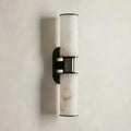 Harlin 2-Light Wall Sconce in Alabaster - Grace Lamp