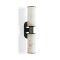 Harlin 2-Light Wall Sconce in Alabaster - Grace Lamp