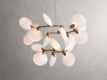 Lyla 2-Tiered Halo Chandelier - Grace Lamp