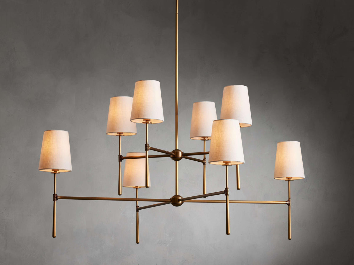 Rhodes 2-Tier Round Chandelier - Grace Lamp