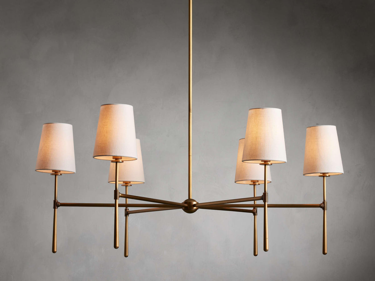 Rhodes Round Chandelier 4/6 Light - Grace Lamp