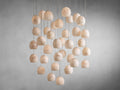 Maeva Round Alabaster Chandelier 13'' 21'' 36'' - Grace Lamp