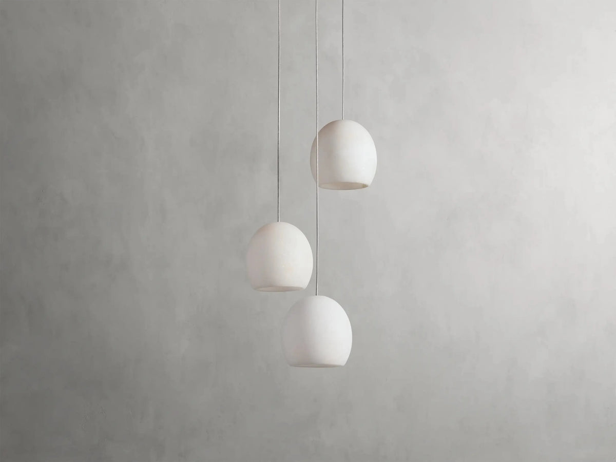 Maeva Round Alabaster Chandelier 13'' 21'' 36'' - Grace Lamp