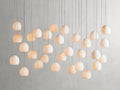 Maeva Round Alabaster Chandelier 13'' 21'' 36'' - Grace Lamp