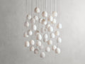 Maeva Round Alabaster Chandelier 13'' 21'' 36'' - Grace Lamp