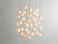 Maeva Round Alabaster Chandelier 13'' 21'' 36'' - Grace Lamp