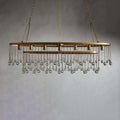 Aubrey Oval Crystal Ball 7 Light Chandelier - Grace Lamp