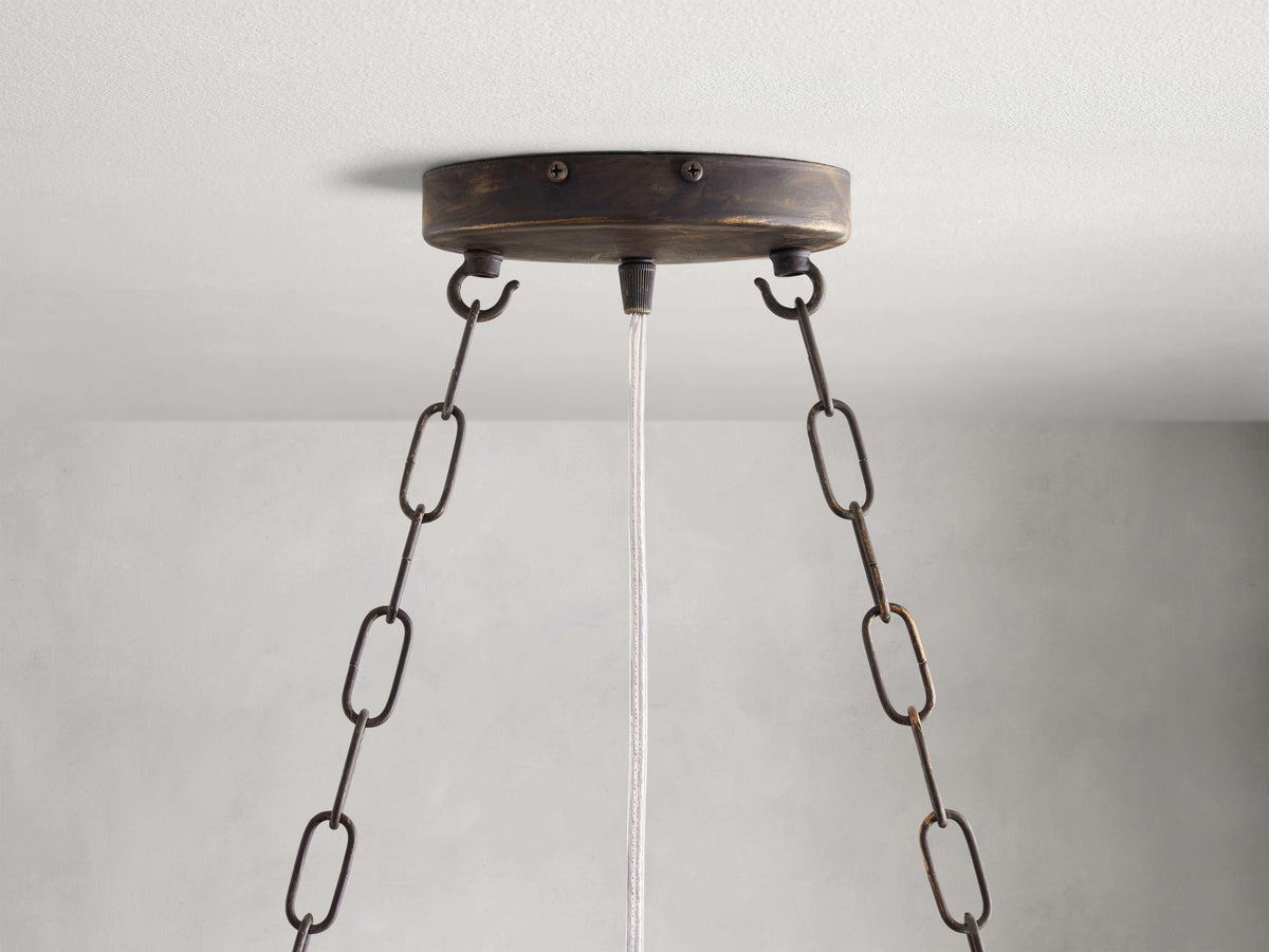 Fiore Colored Oval Chandelier - Grace Lamp
