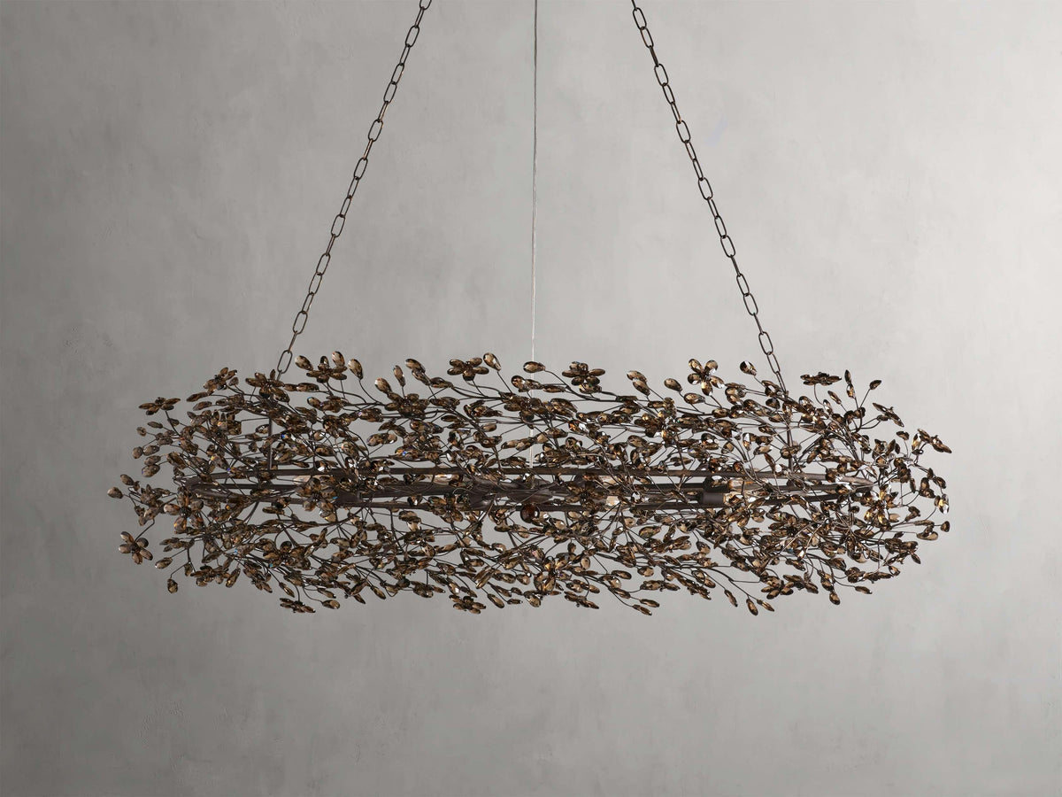 Fiore Colored Oval Chandelier - Grace Lamp