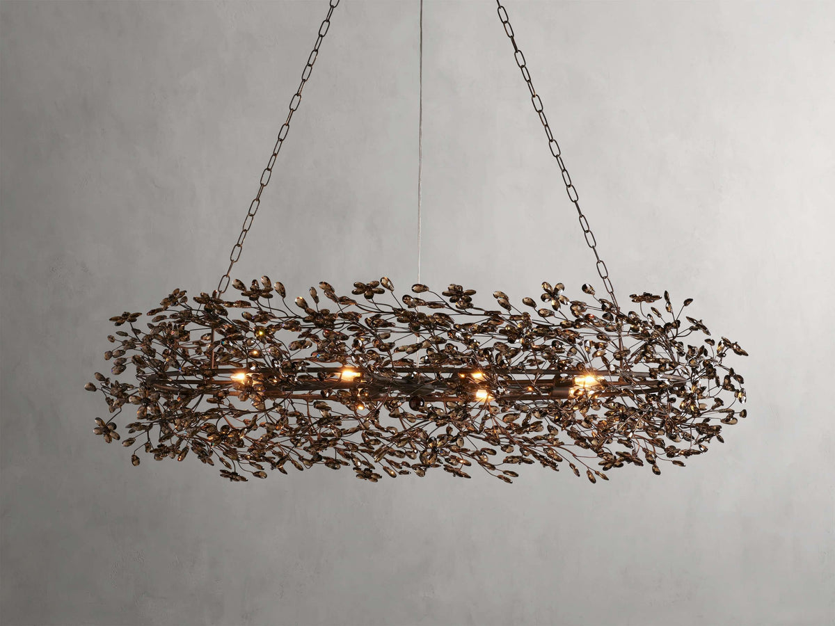 Fiore Colored Oval Chandelier - Grace Lamp