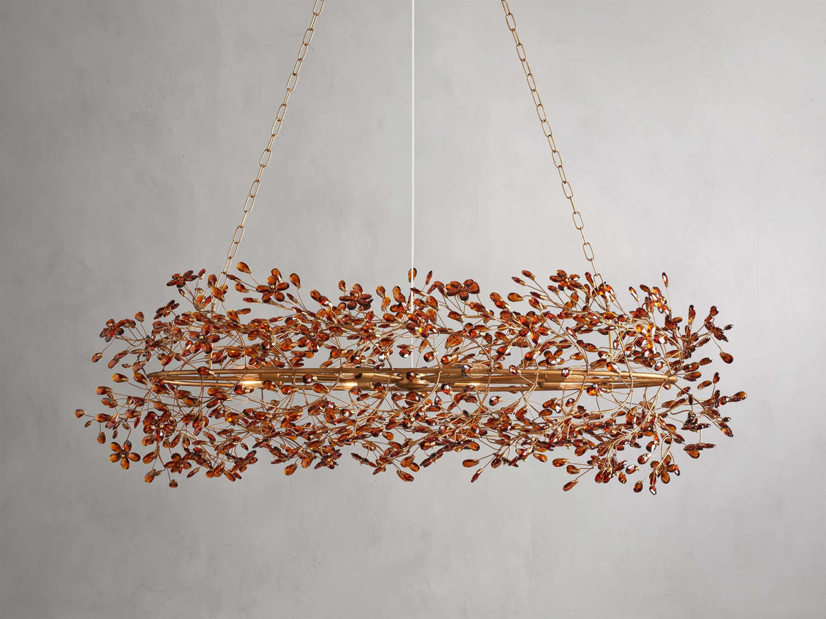 Fiore Colored Oval Chandelier - Grace Lamp