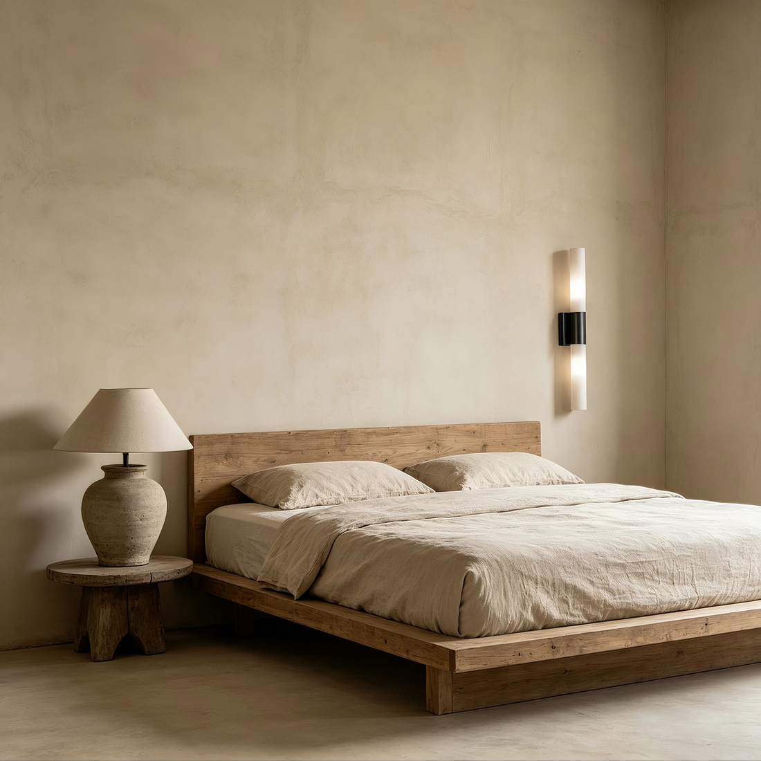 Alden Double Alabaster Column Wall Sconce