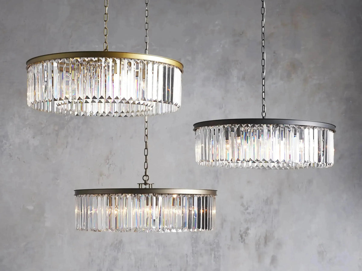Leyland Crystal Round Chandelier - Grace Lamp