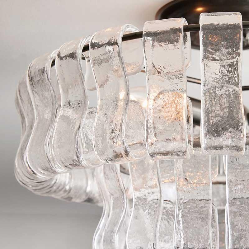 Ghiaccio Flushmount Chandelier - Grace Lamp