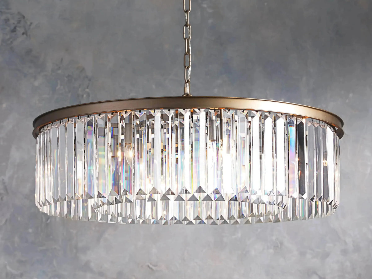 Leyland Crystal Round Chandelier - Grace Lamp