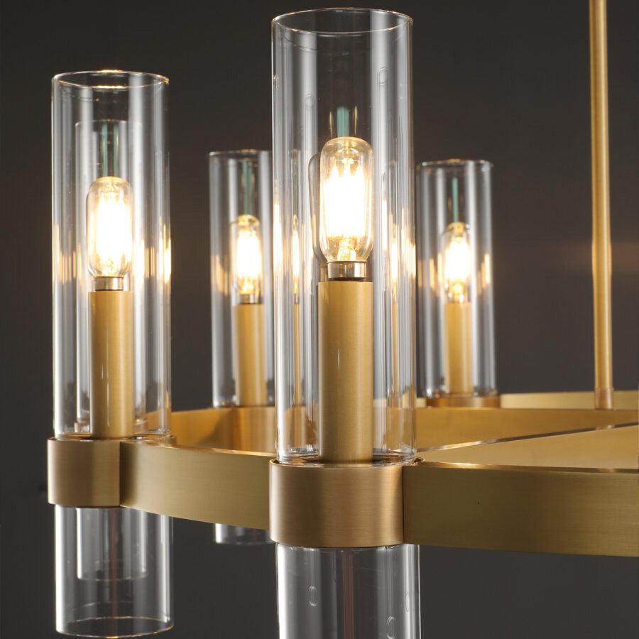 Ravelle Round Chandelier 72" - Grace Lamp