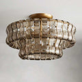 Ghiaccio Flushmount Chandelier - Grace Lamp