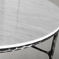 Hand-Forged Marble Round Coffee Table 55