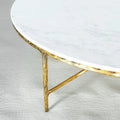 Hand-Forged Marble Round Coffee Table 55