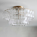 Ghiaccio Flushmount Chandelier - Grace Lamp