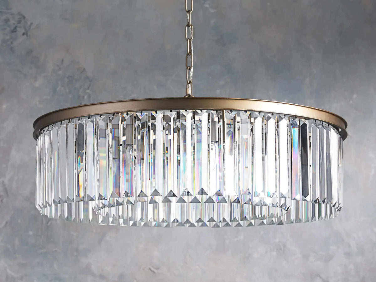 Leyland Crystal Round Chandelier - Grace Lamp