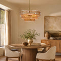 Amor 3-Tier Ghiaccio Glass Round Chandelier 24