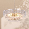 Amor 3-Tier Ghiaccio Glass Round Chandelier 24