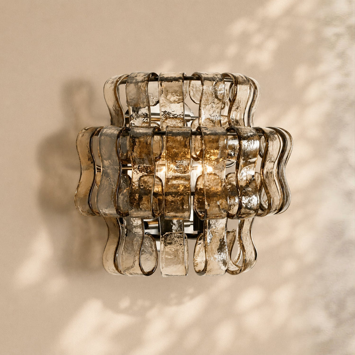 Amor Ghiaccio Glass Wall Sconce 12"