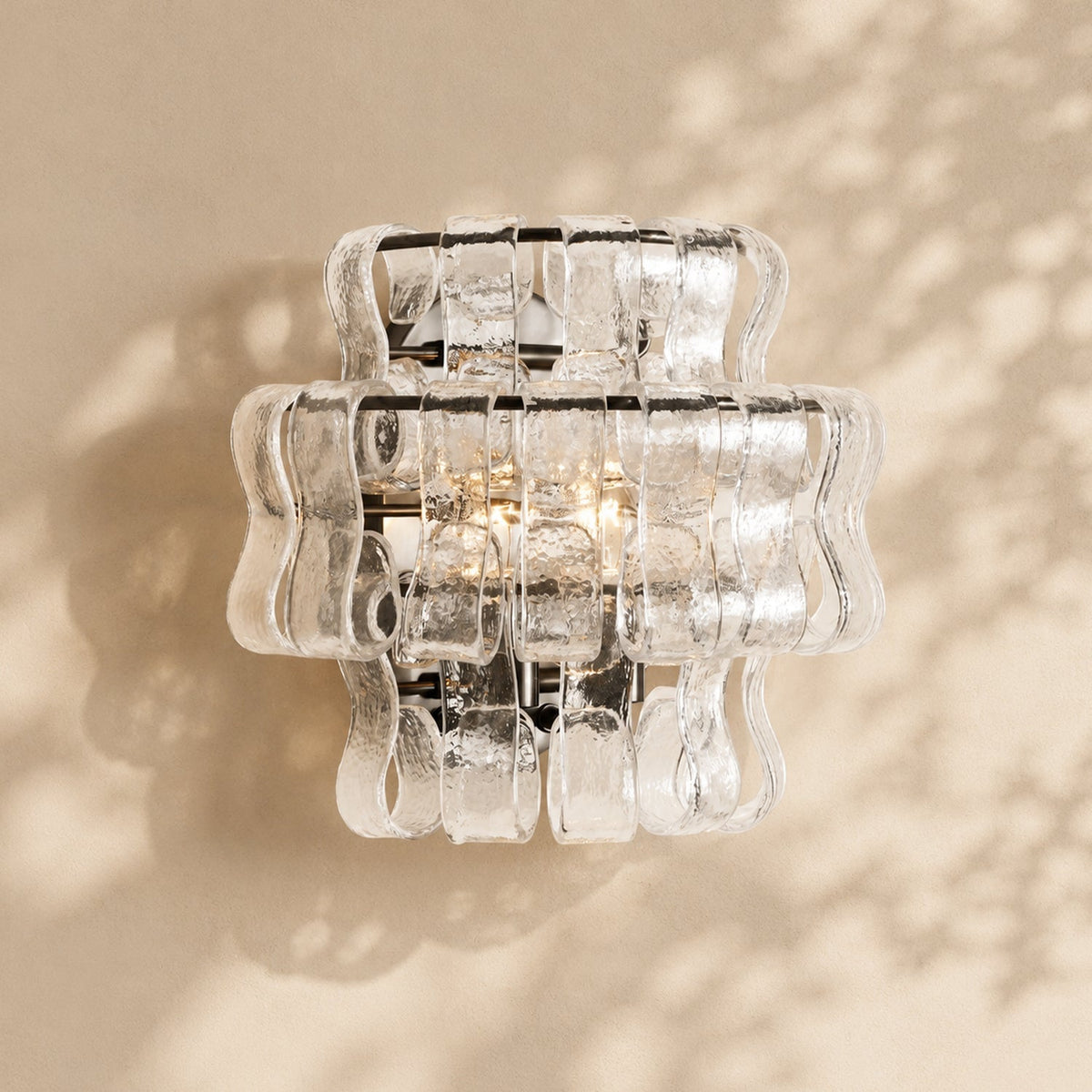 Amor Ghiaccio Glass Wall Sconce 12"