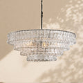 Amor 4-Tier Ghiaccio Glass Round Chandelier 36