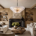 Amor 5-Tier Ghiaccio Glass Round Chandelier 48