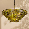 Amor 5-Tier Ghiaccio Glass Round Chandelier 48