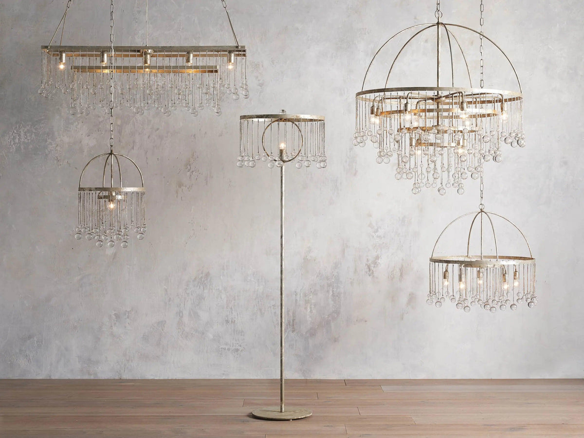 Aubrey Modern Crystal Ball 4 Tier Chandelier - Grace Lamp